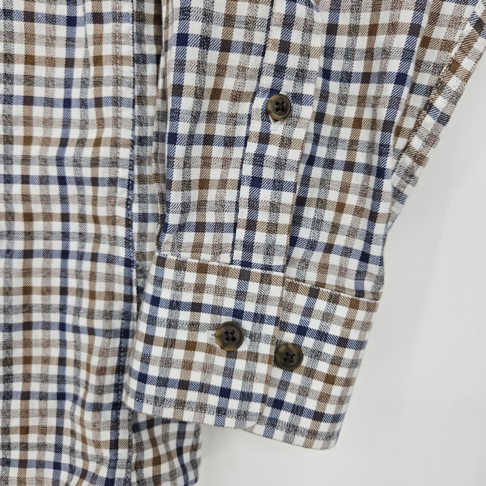 Johnnie O Shirt Mens Large Long Sleeve Top Shelf Check Lightweight Casual - Picture 10 of 10